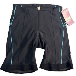 Zoot Women's Trifit 8" SHORT Padded Cycling Shorts Black New Size XL